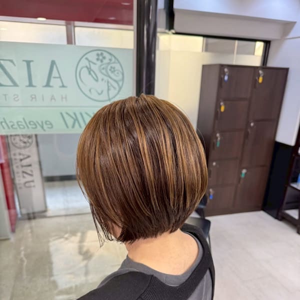 白髪ぼかしハイライト