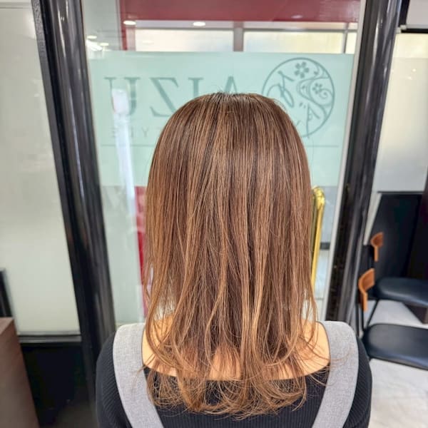 白髪ぼかしハイライト