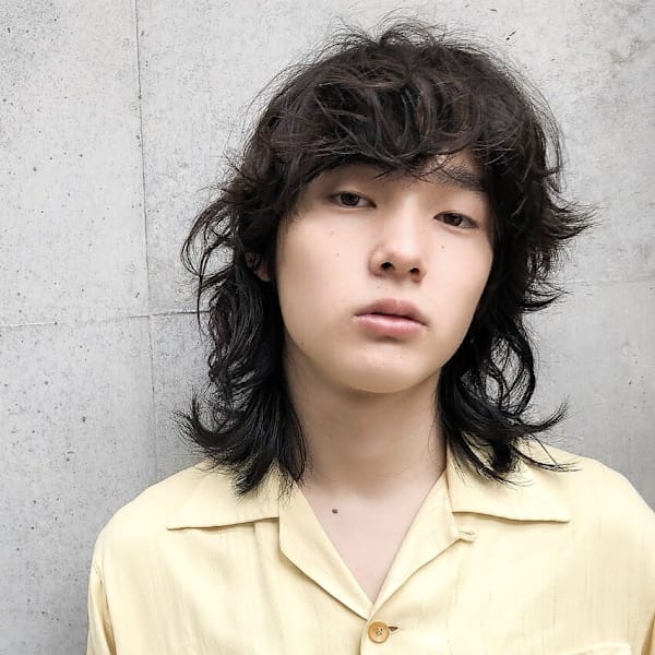 ★メンズヘア★70,sマッシュウルフウルフ×セミウェット★