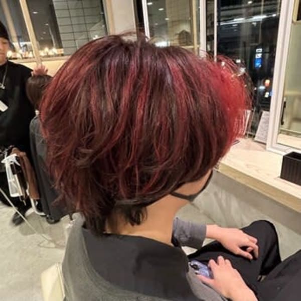 ハイライトカラーレッド