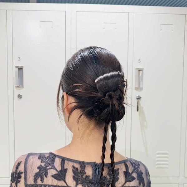 カチモリヘア×お呼ばれヘア