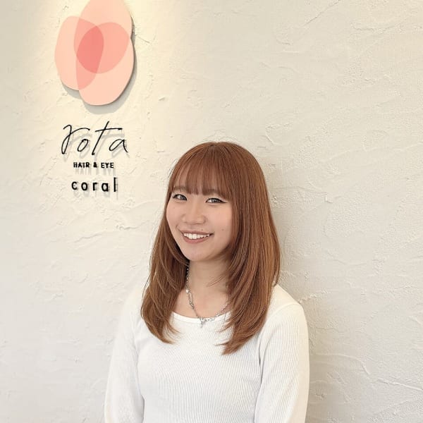 HAIR&EYE rota coral 大野田店【ヘアアンドアイ ロタ コーラル オオノダテン】のスタッフ紹介。中澤　琥珀
