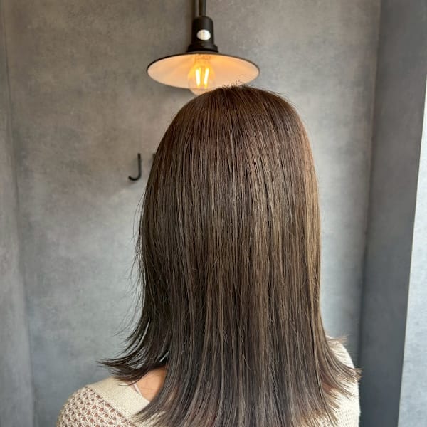 髪質改善/透明感カラー/顔まわりレイヤー/カット/韓国/前髪|N° jillva 立川