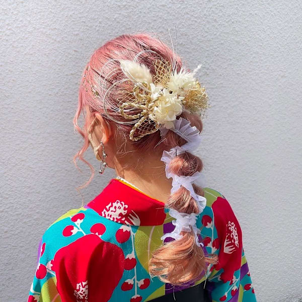 祝卒業☆袴着付け+ヘアスタイル+メイク(大学生~大人)