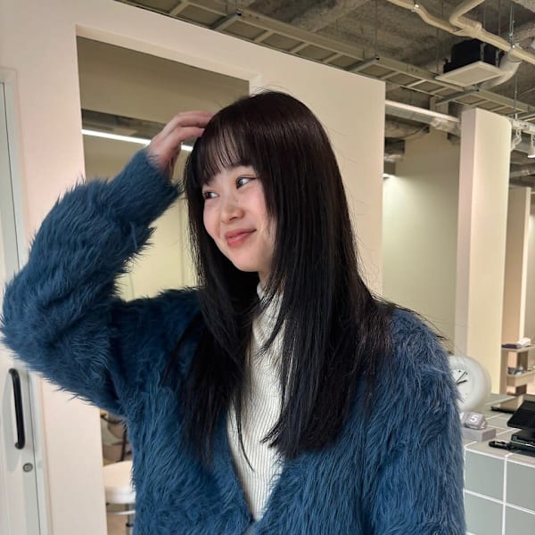 暗髪/ダークグレージュ/レイヤーカット/髪質改善|newi 広島