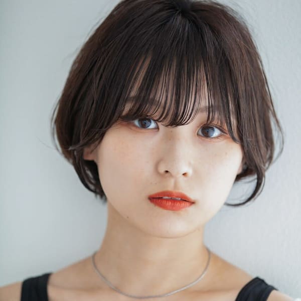抜け感ショートボブ×透明感カラー|L.E.M 長町店
