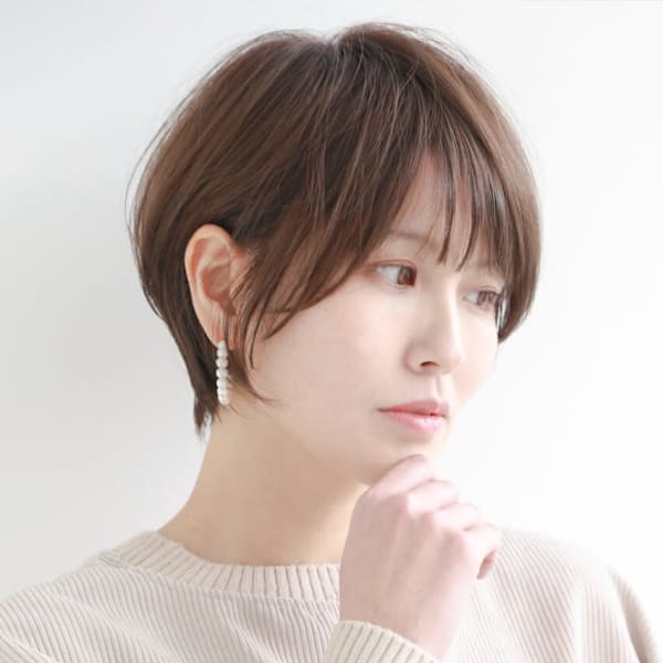 大人ナチュラルショート×柔らか質感