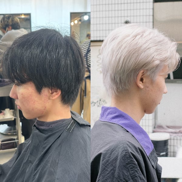 メンズホワイトブリーチ◎三軒茶屋 RYUKI メンズカラー|Bond 三軒茶屋