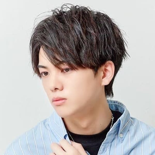 ソフトツイスト×センターパート