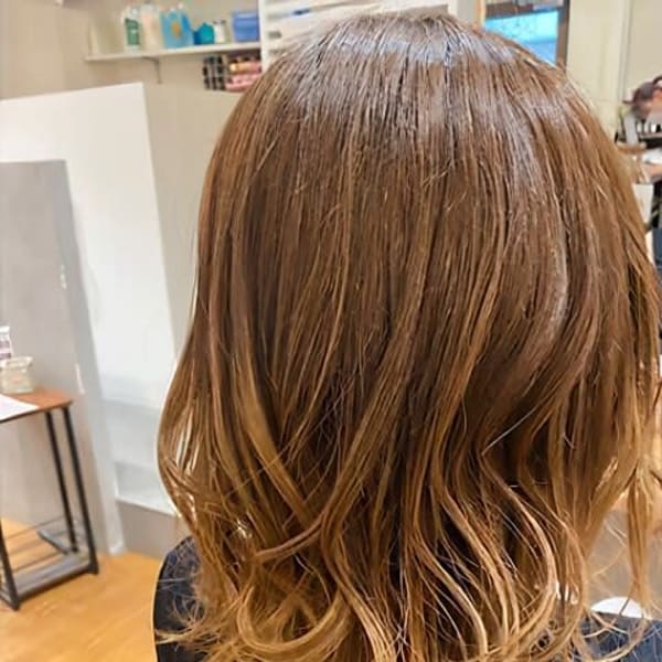 グラデーション風ハイライトカラー/20代/30代/40代