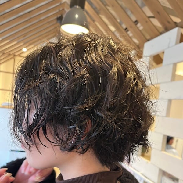 パーマショートスタイル/20代/30代/40代/50代/60