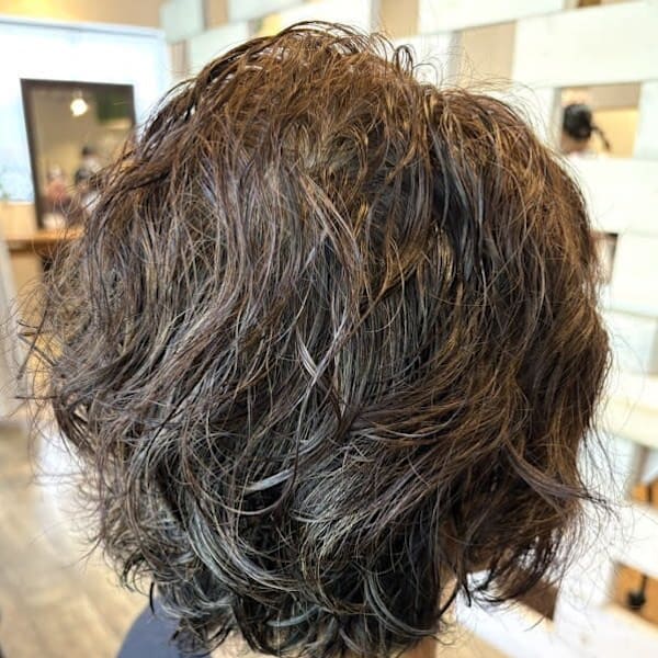 パーマショート/ウェットヘア/20代/30代/40代/50代