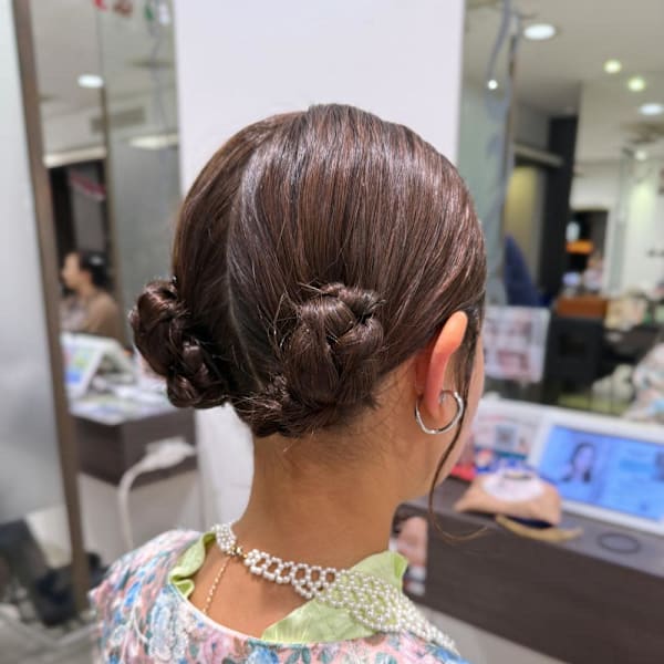 ボブでもできるアップスタイル