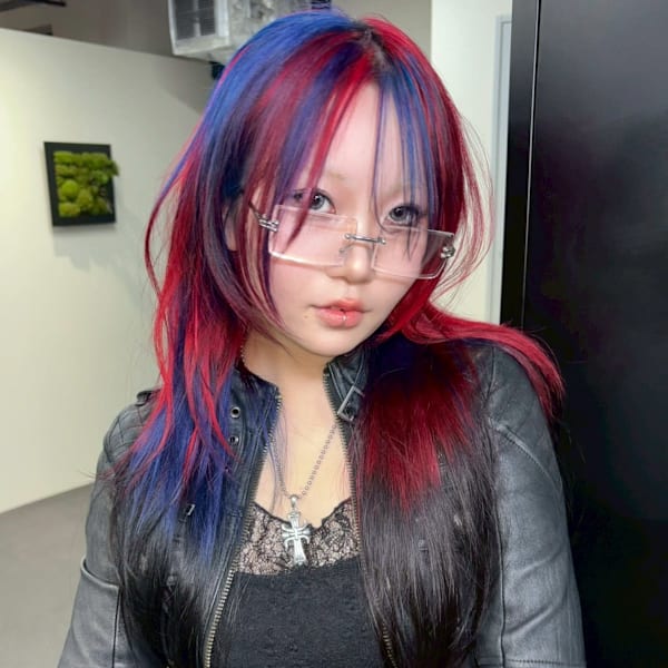 セクションカラー　ケアブリーチ　ブリーチカラー　表参道/原宿