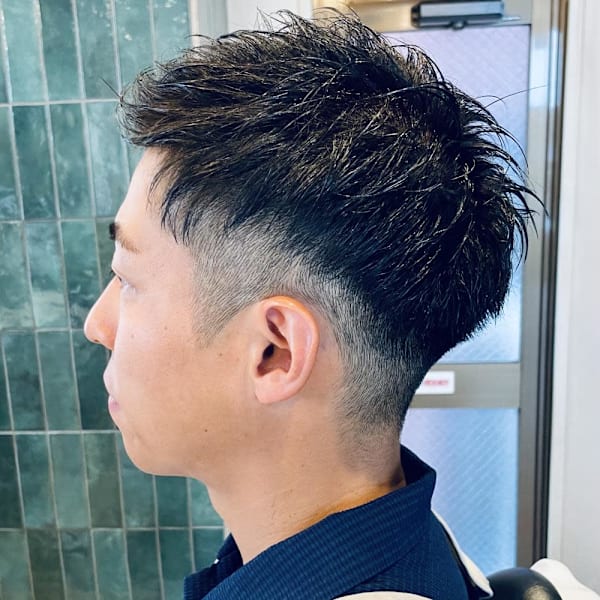 【30代 男性】ロンドン刈上ツーブロック（大宮/バーバー）|Graceful Barber London