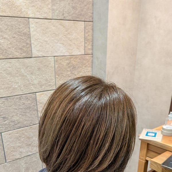 ハイライト×オリーブベージュ☆|半個室型美容室 Sourire 姪浜店