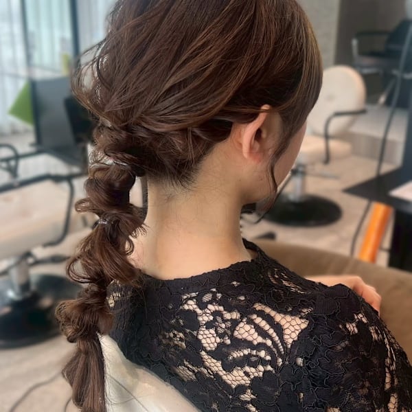 【ChaoMICHI yuika】ヘアセット 編み下ろし