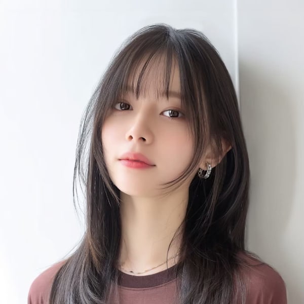 3分スタイリング/ロングレイヤー/大人韓国/三宮髪質改善