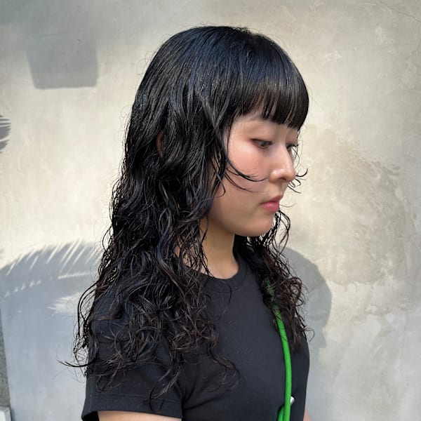 ロング×パーマ