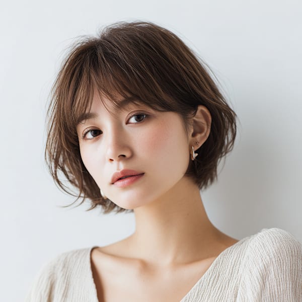 柔らかく動く質感が魅力の上品グラボブ|hair green百合ヶ丘