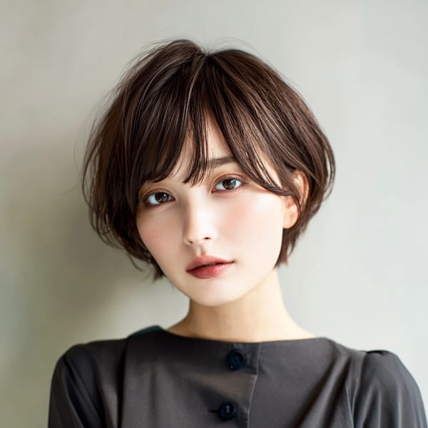 上品な丸みと柔らかさが魅力の大人ショートスタイル|hair green百合ヶ丘