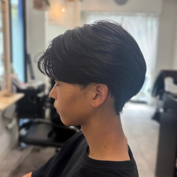 スッキリ韓国風フェザーマッシュ|美容室ポール行徳店 髪質改善ヘッドスパマッサージサロン