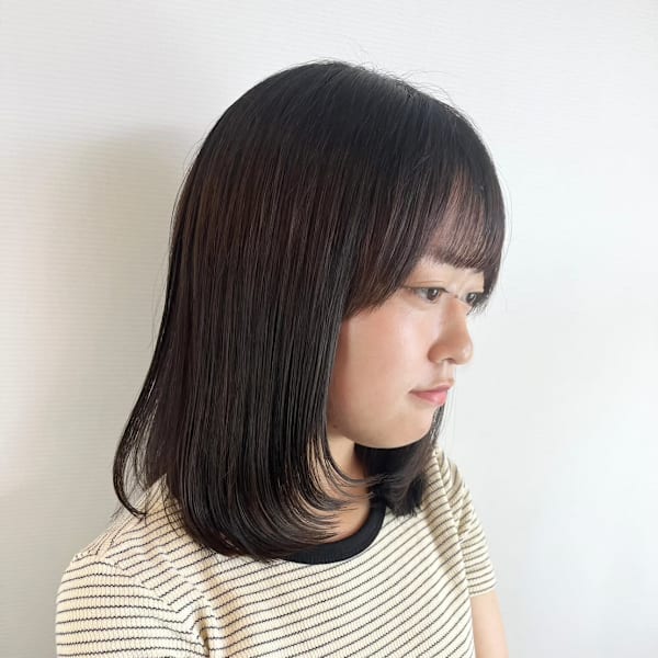 フェイスレイヤー/縮毛矯正/20代30代40代|Hair Design Angelo cafe