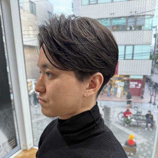 【前下がり×刈り上げ】