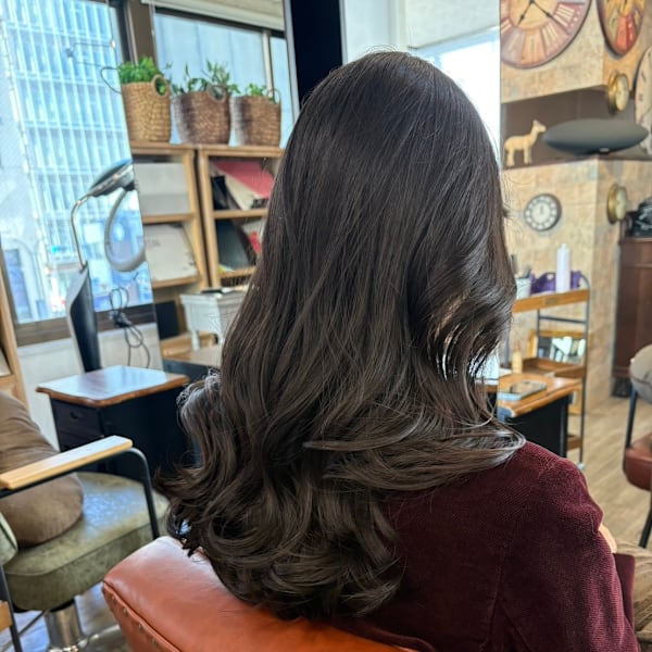 艶ロング×モカグレージュ|～MILBON complete salon～ no_a