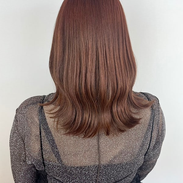 ピンクブラウン/ミディアムスタイル/20代30代40代|Hair Design Angelo cafe