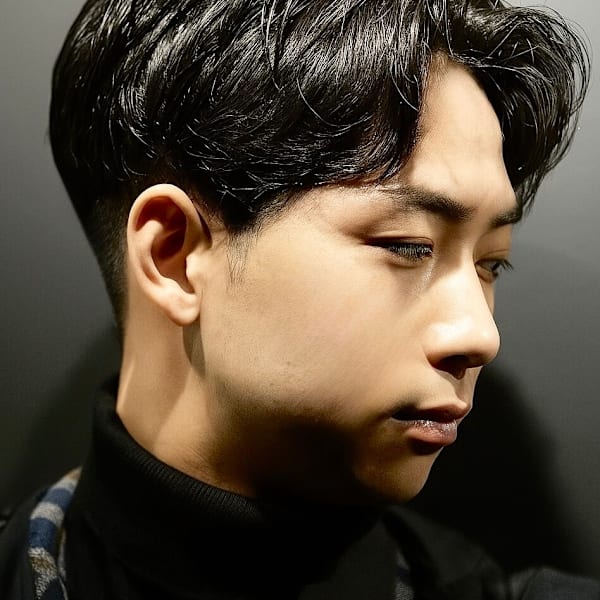 毛流れパーマスタイル|銀座shino~灯~HANARE メンズ 理容室 barber【トモシビ ハナレ バーバー 】