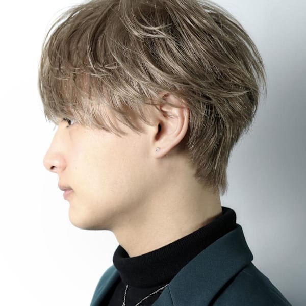 ミルクティーベージュラウンドマッシュ