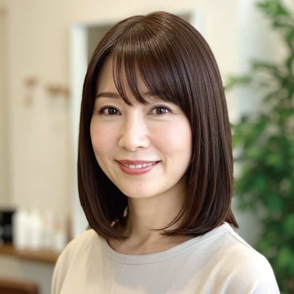 40-50代にオススメ★艶さらストレートボブ