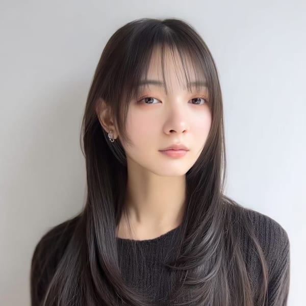 レイヤーカット/三宮駅/韓国/髪質改善/縮毛矯正/ダブルカラ