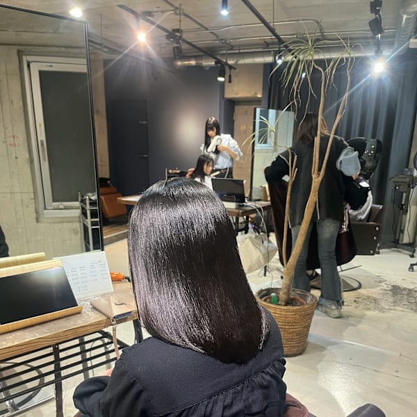髪質改善×ストレート×カット【AInoa Hanare】