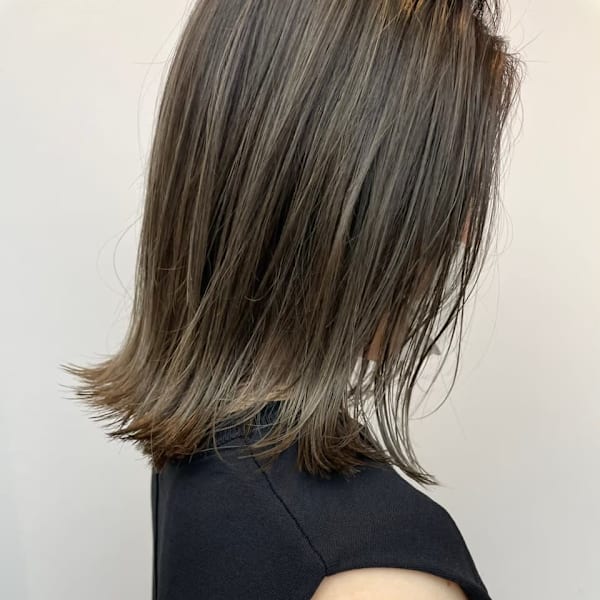 アゴラインボブスタイル/外ハネボブ/くびれヘアー/ツヤ髪質改