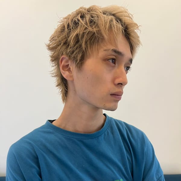 メンズ 無造作ショート