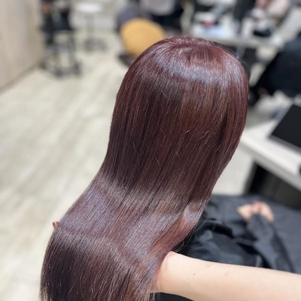 Mako カシスラベンダー ピンク ブリーチなし 銀座