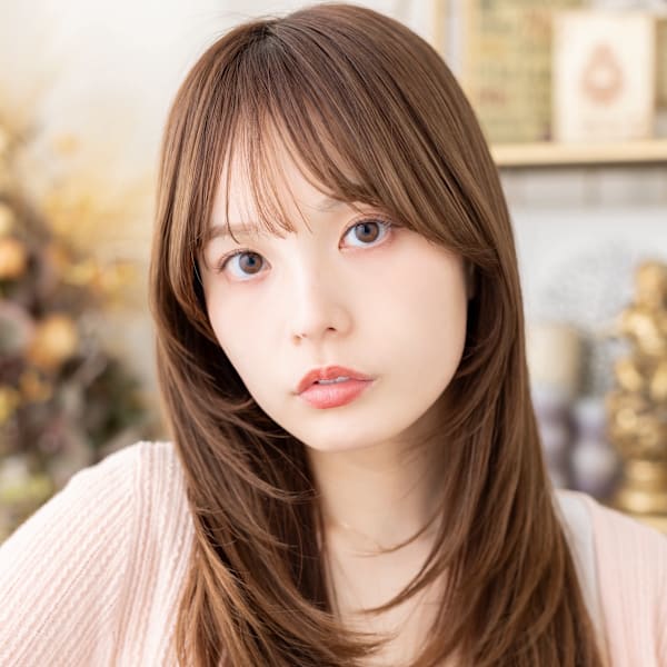 こなれシャギーカットツヤ感レイヤーロング　ヘーゼルブラウン|COVER HAIR bliss【カバーヘア ブリス】上尾/上尾西口店