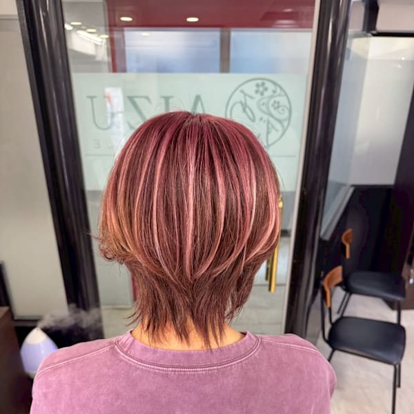 白髪ぼかしハイライト