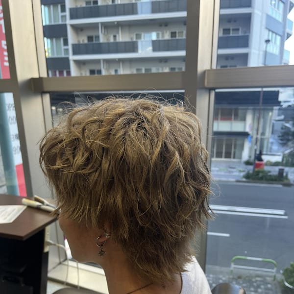 メンズ ミニウルフカット