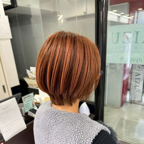 白髪ぼかしハイライト