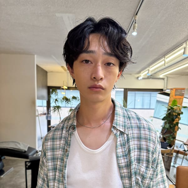 緩めツイストスパイラルパーマ波巻きパーマメンズパーマ20代3|nelke