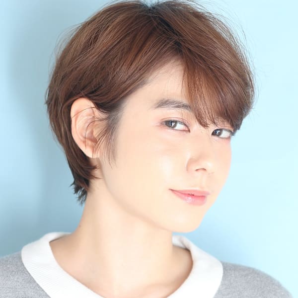 ショート・ボブ/白髪ぼかし/ハイライト/絶壁解消/40代