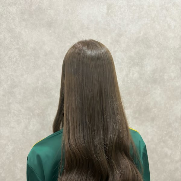 オリーブベージュ×ロング