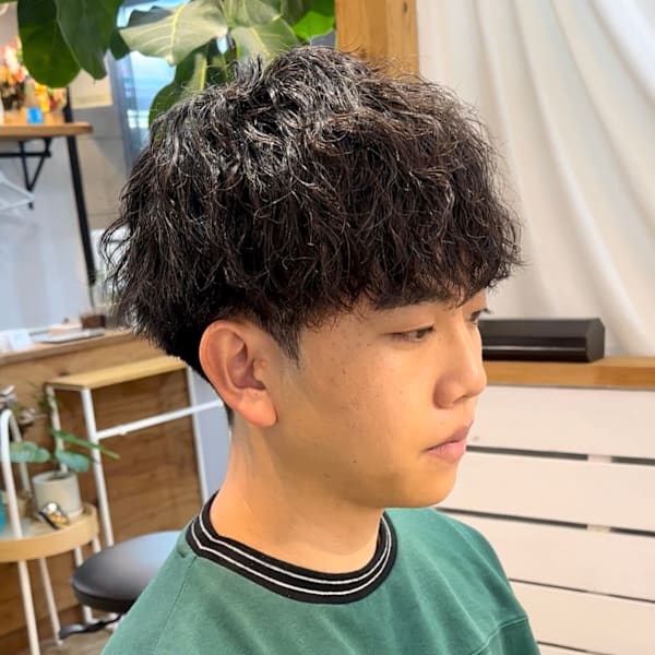 くせ毛にツイストスパイラル/社会人の方に大人気！|Hair Salon Mimosa Works