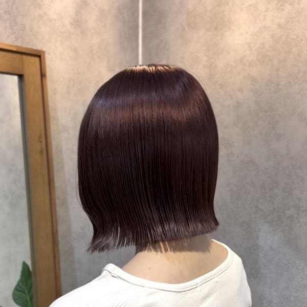 ♪トーンアップ&スタイルアップ!暖色ミニボブ|en.