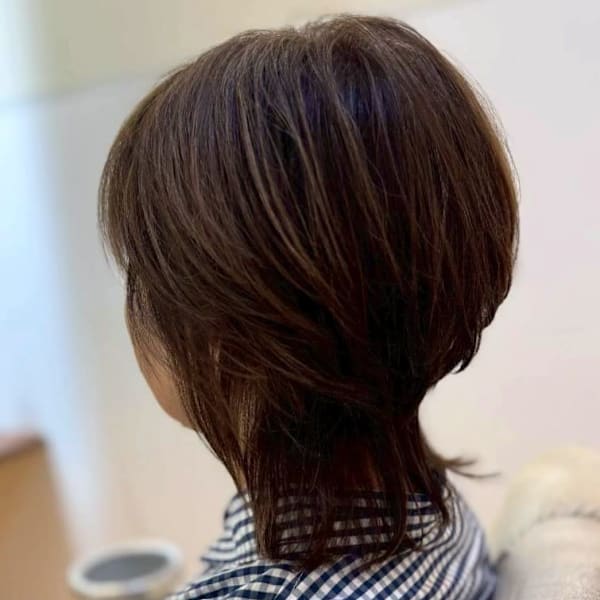 ショートレイヤー 似合わせカット ベージュカラー|Beautissimo 所沢