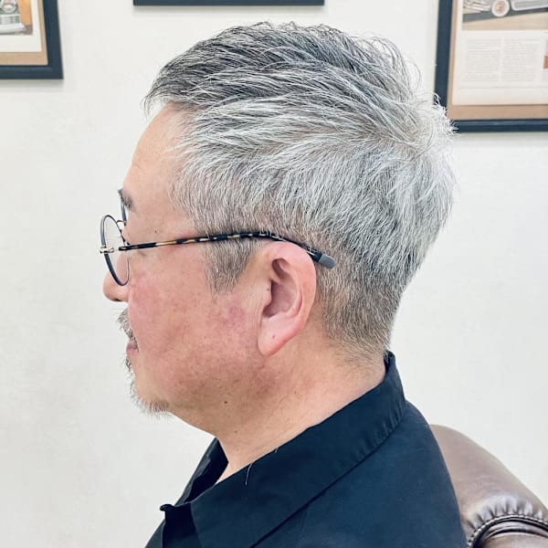 【60代 男性】ロンドンシニアショート(大宮/バーバー)