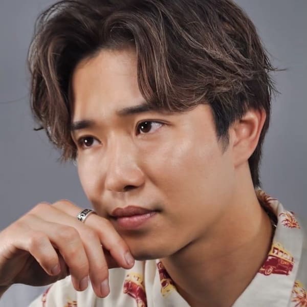 大人色気×ニュアンスパーマ センターパート